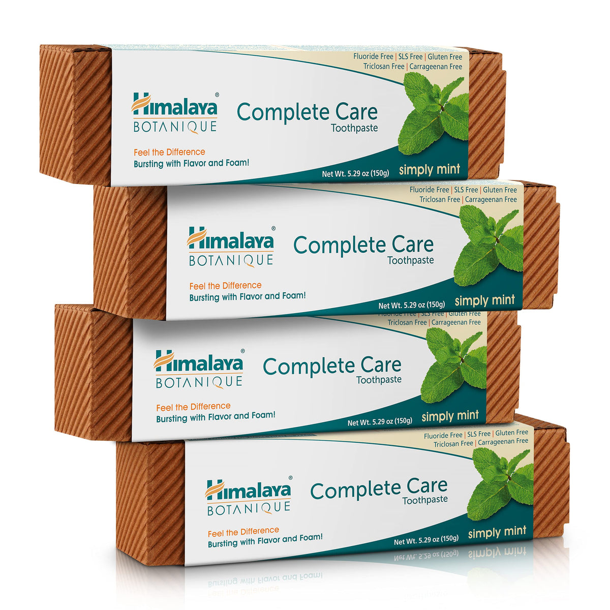 Himalaya Botanique Complete Care Toothpaste, Herbal Variety 4 Pack, 5.29 oz