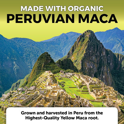 Viva Naturals Peruvian Maca Root Supplement for Women & Men, 500mg - Traditionally Used for Energy, Stamina & Endurance - 250 Yellow Maca Root Powder Capsules, Gelatinized for Easier Digestion