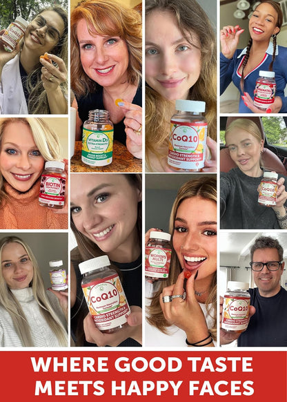 Lunakai USA Made CoQ10 Gummies for Adults – 200mg High Potency Coenzyme Q10 Supplement for Daily Heart, Energy & Antioxidant Support for Women & Men, Non-GMO, 60ct