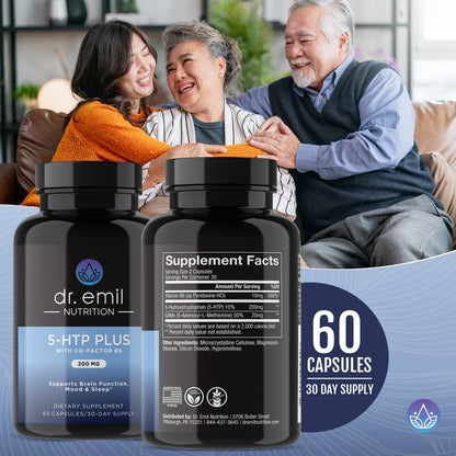 DR EMIL NUTRITION 200 MG 5-HTP Plus with SAM-e to Maintain Normal Healthy Sleep