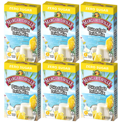 Margaritaville Singles To Go Drink Mix, Non-Alcoholic Powder Sticks (Pina Colada)