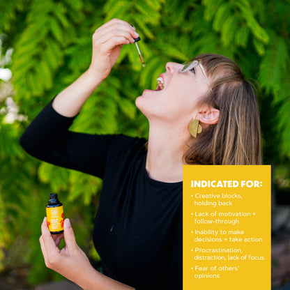 LOTUSWEI Inspired Action Flower Essence Elixir – Enhance Focus, Concentration, Mental Clarity & Creativity – Flower Remedy Supplement