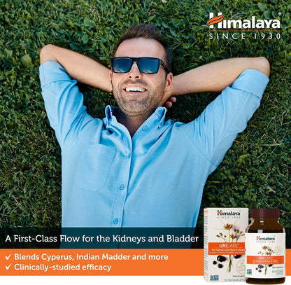 Himalaya UriCare Herbal Supplement, Kidney & Bladder Support, Urinary Tract & Urine Flow Support, Caffeine Free, Non-GMO, Gluten Free, Vegetarian, 240 Capsules, 60 Day Supply