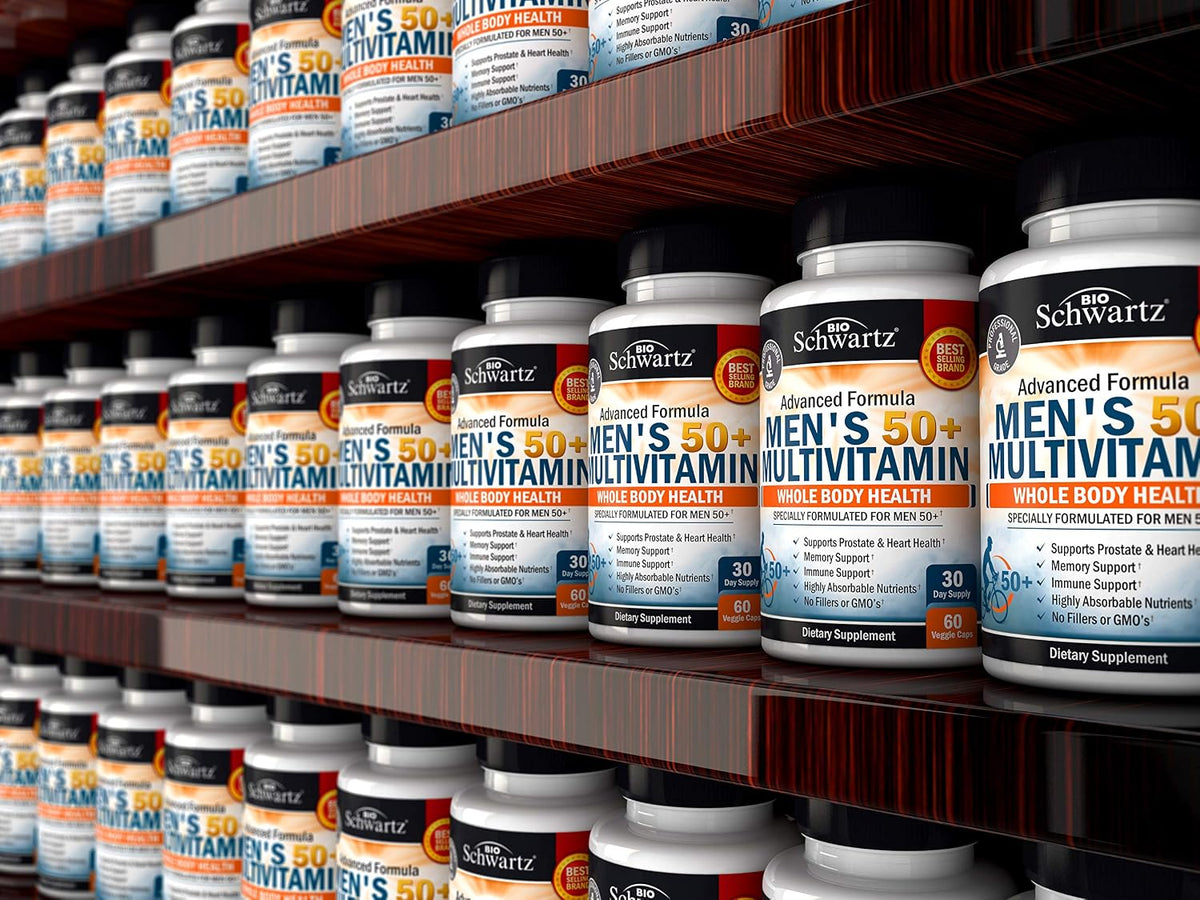 Once Daily Multivitamin for Men 50 and Over - Heart Health Support