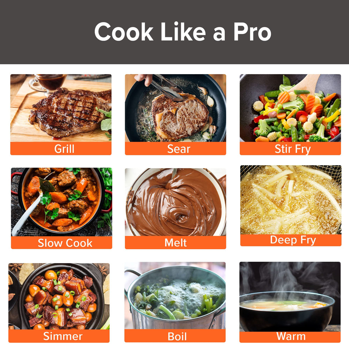 Nuwave Double Induction Cooktop, Powerful 1800W, 2 Large 8” Heating Coils, Independent