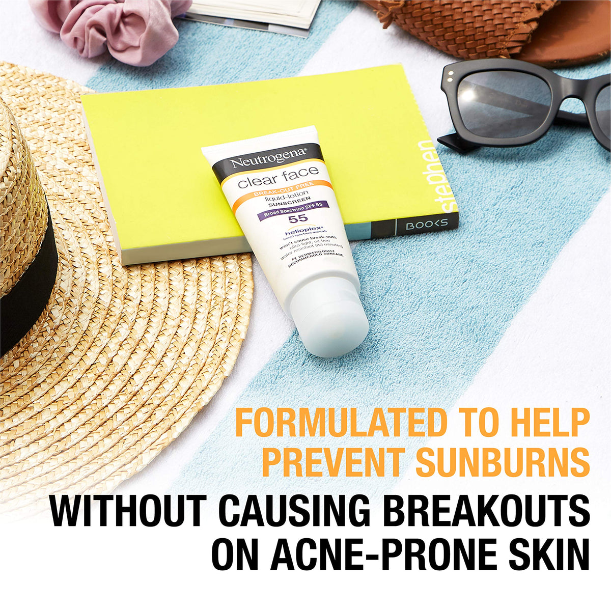 Neutrogena Clear Face Liquid Lotion Sunscreen for Acne-Prone Skin