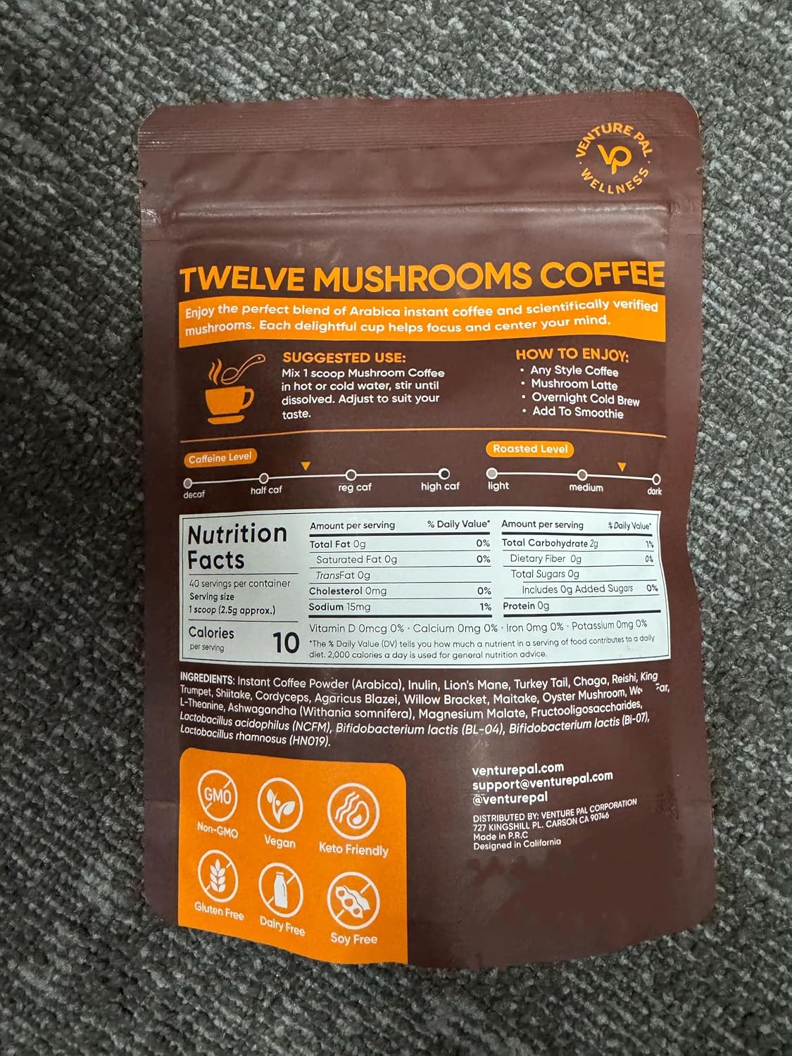 Venture Pal Mushroom Powder & Focus Coffe Bundle
