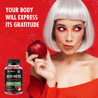 WELLUTION (2 Pack Gummies Apple Cider Vinegar - Formulated to Support Healthy Weight