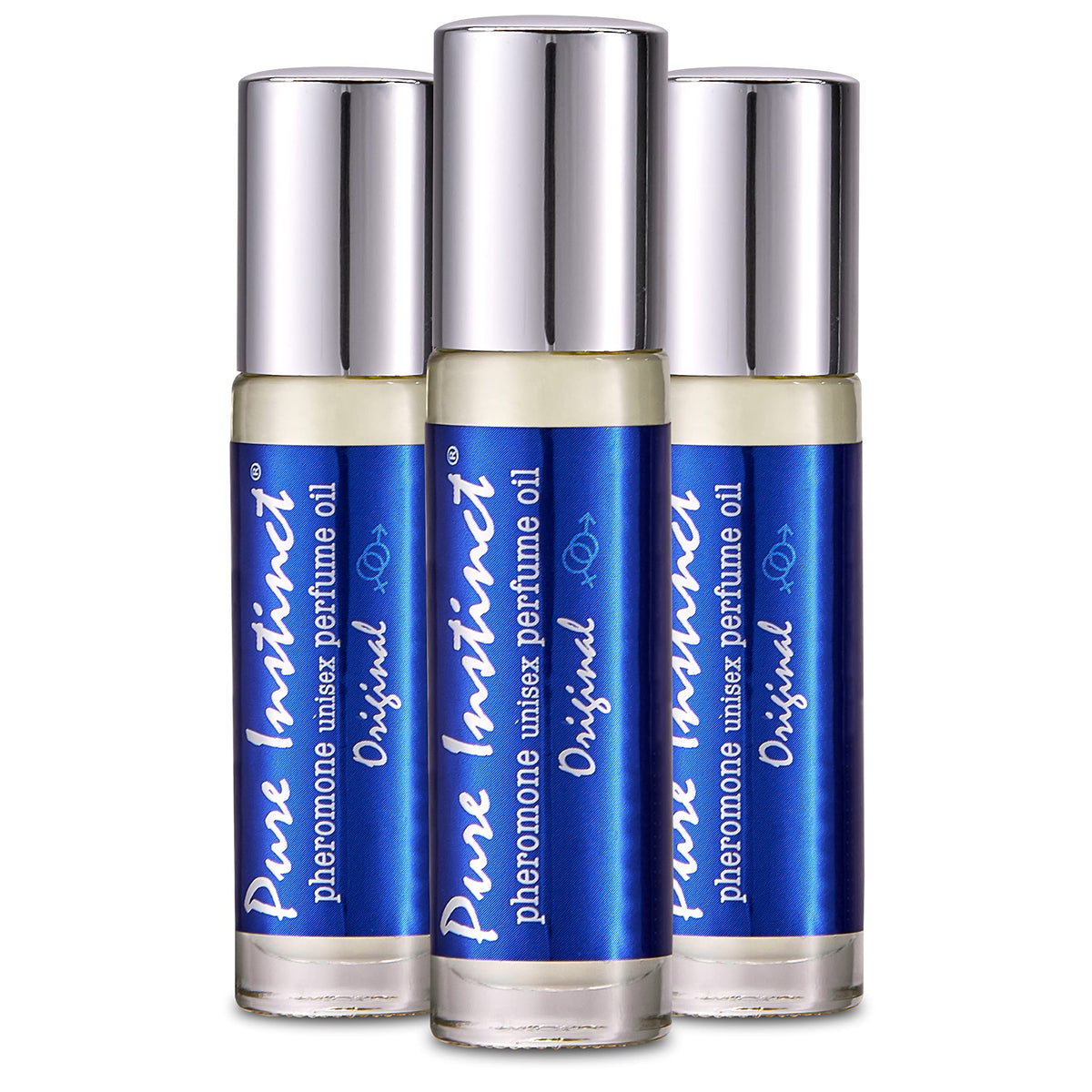 Pure Instinct Roll-On (3-Pack) - The Original Pheromone Infused Essential Oil Perfume 
