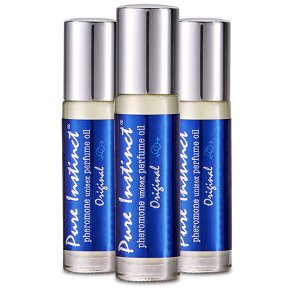 Pure Instinct Roll-On (3-Pack) - The Original Pheromone Infused Essential Oil Perfume 