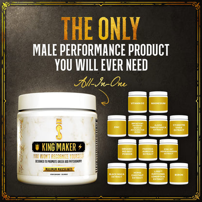 Top Shelf Grind King Maker, 13-in-1 Anabolic Supplement for Men to Increase Stamina