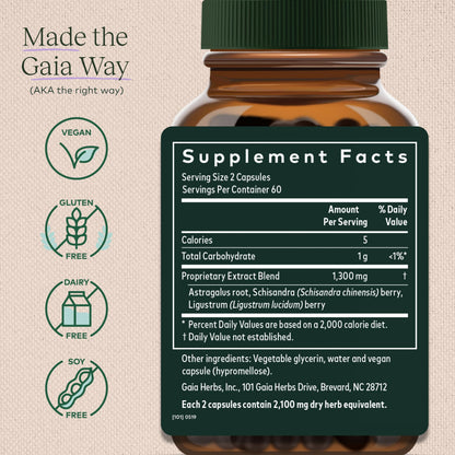 Gaia Herbs Astragalus Supreme - Immune and Antioxidant Support Herbal Supplement