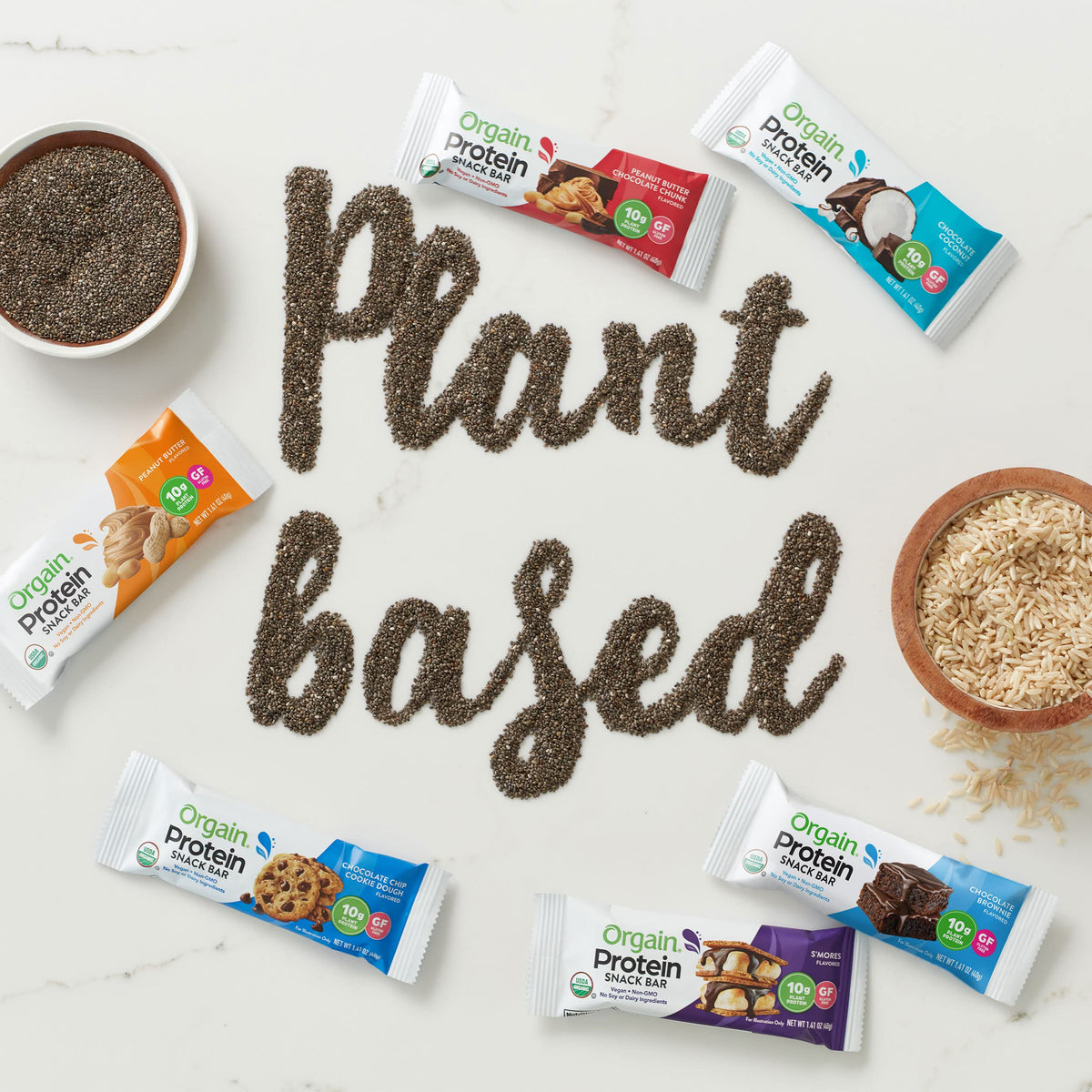 Orgain Organic Vegan Protein Bars, Chocolate Coconut - 10g Plant Based Protein