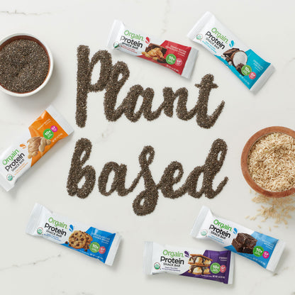 Orgain Organic Vegan Protein Bars, Chocolate Coconut - 10g Plant Based Protein