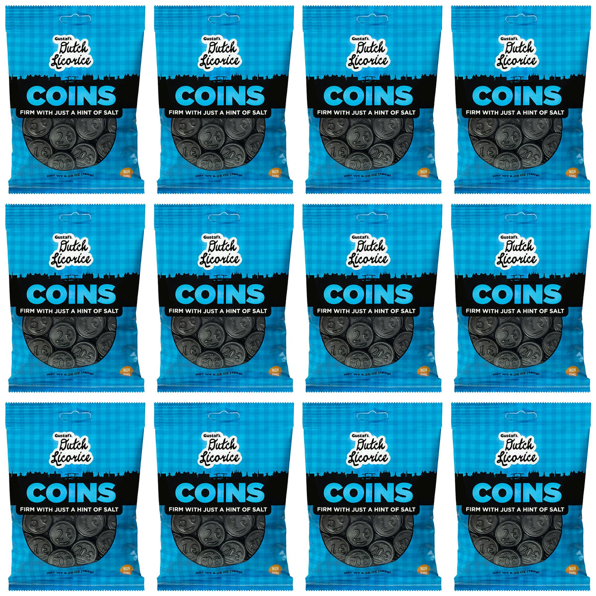 Gustaf's Salted Dutch Licorice Coins - 5.2 oz Bag