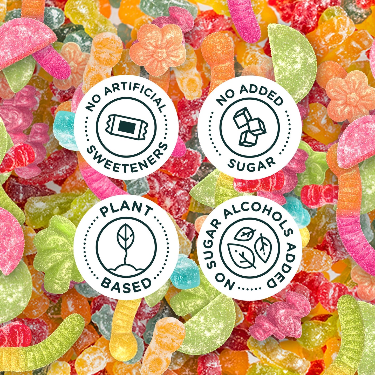 SmartSweets Sweet Fish, Low Sugar Gummy Candy (3g), Low Calorie (130), Gluten-Free -1.8oz (Pack of 12) Packaging may vary