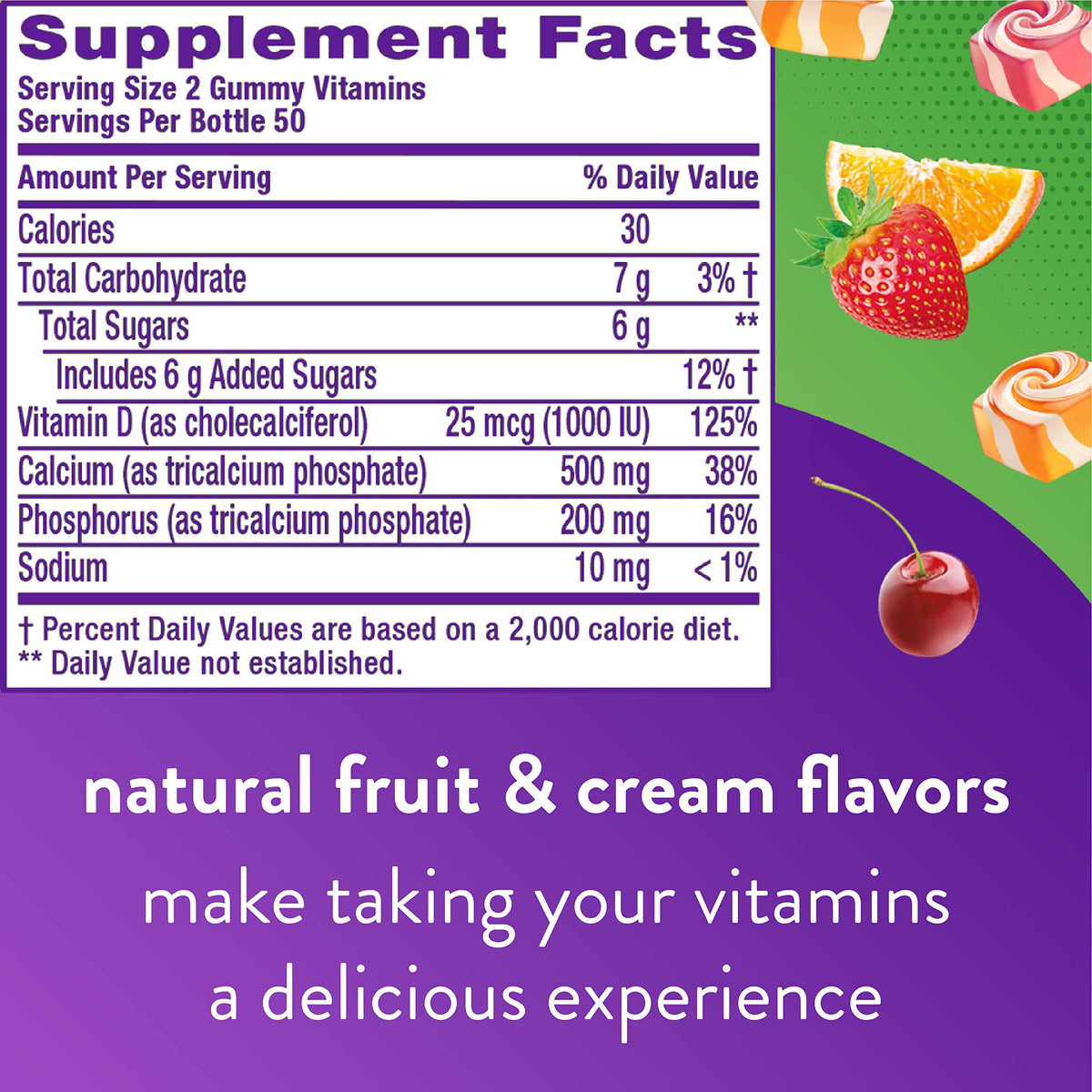 Vitafusion PreNatal Gummy Vitamins & Chewable Calcium Gummy Vitamins