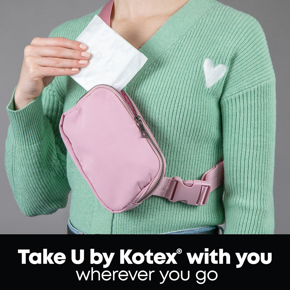 U by Kotex Clean & Secure Ultra Thin Pads, Heavy Absorbency, 56 Count (Packaging May Vary)