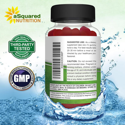 aSquared Nutrition Saffron Gummies - Saffron Extract Supplement - Pure Gummy Supplements Alternative to Capsules, Pills, Powder & Tea