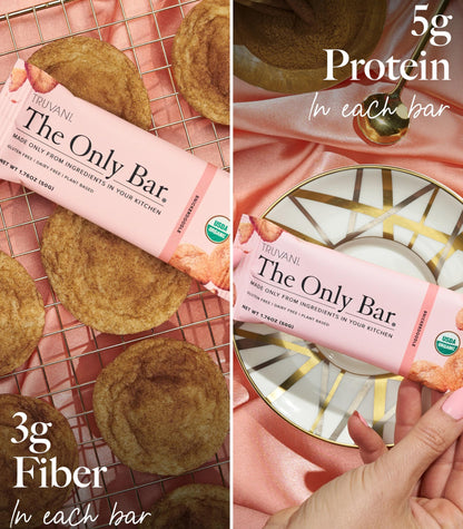 Truvani Plant Based Snack Bars | Variety | 12 Pack | Vegan | 5-8g Protein | USDA Organic and Vegan | Dairy, Soy, and Gluten Free | Individually Wrapped