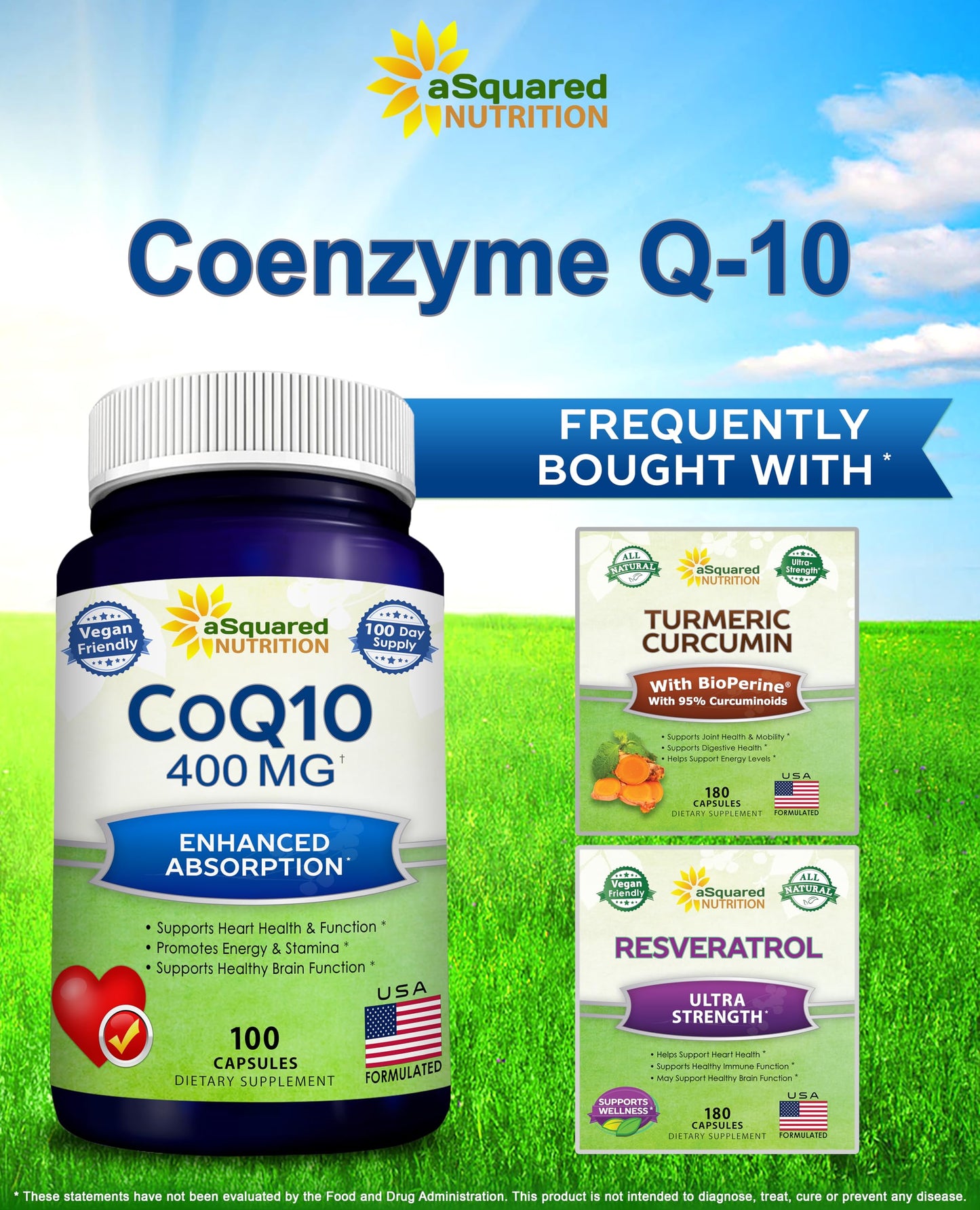 CoQ10 400mg - 200 Capsules - Co Q 10 Supplement - Coenzyme Q10 Pills - CQ10 | Max Strength CoQ 10 - High Absorption Ubiquinone Powder - CO Q-10 Enzyme Vitamin Alternative to Softgels & Gummies