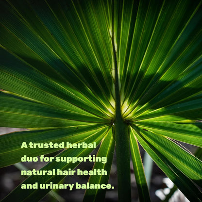 Saw Palmetto Supplement with Pumpkin Seed, 300 Capsules | Promotes Prostate Health | DHT Blocker | Hair Growth Vitamins, Maintain Normal Urinary Frequency