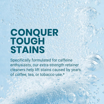 Coffee & Tea Retainer Cleaner Tablets, Mint, 4 Month Supply by M4