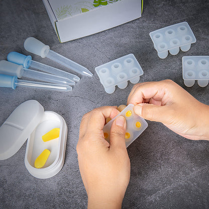 OrganiKit's Reusable Suppository Mold Kit - Eco-Friendly, 2ML, Silicone, Suppository Molds