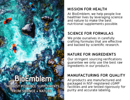 BioEmblem Turmeric Curcumin Supplement with BioPerine | Joint Support & Heart Health | with Organic Turmeric Powder & 95% Curcuminoids Extract | California Made, Non-GMO, 30-Day Supply