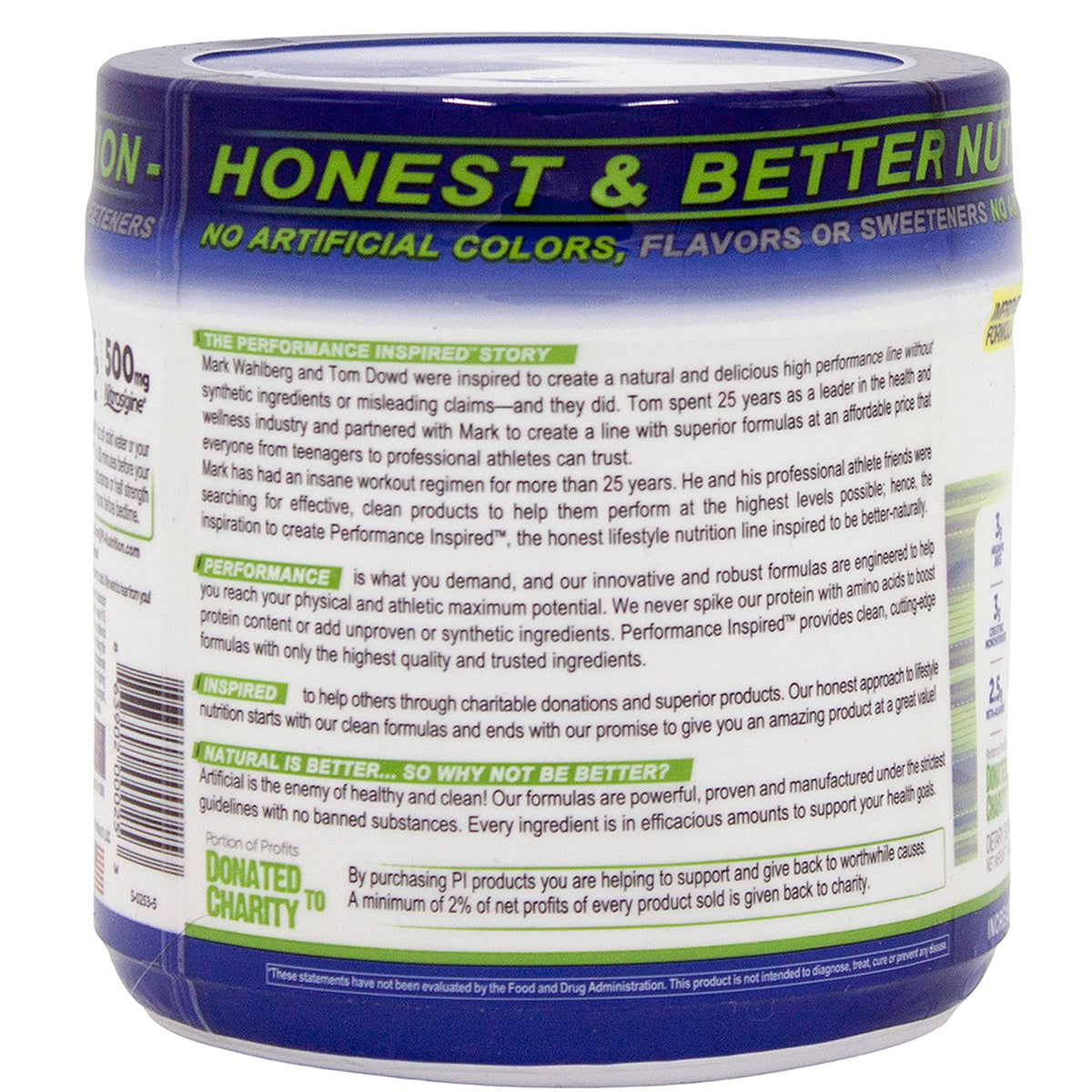 Performance Inspired Nutrition PreWorkout Powder - All Natural - G-Free & Vegan Formula
