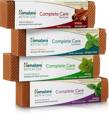 Himalaya Botanique Complete Care Toothpaste, Herbal Variety 4 Pack, 5.29 oz