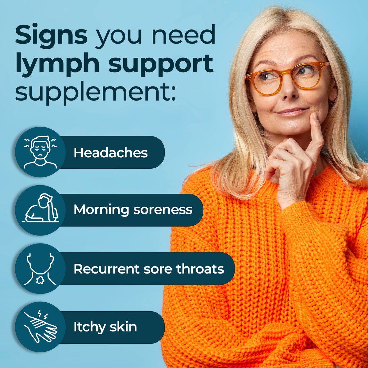 PUREHEALTH RESEARCH Lymph System Support Supplement - Lymphatic Drainage Supplement