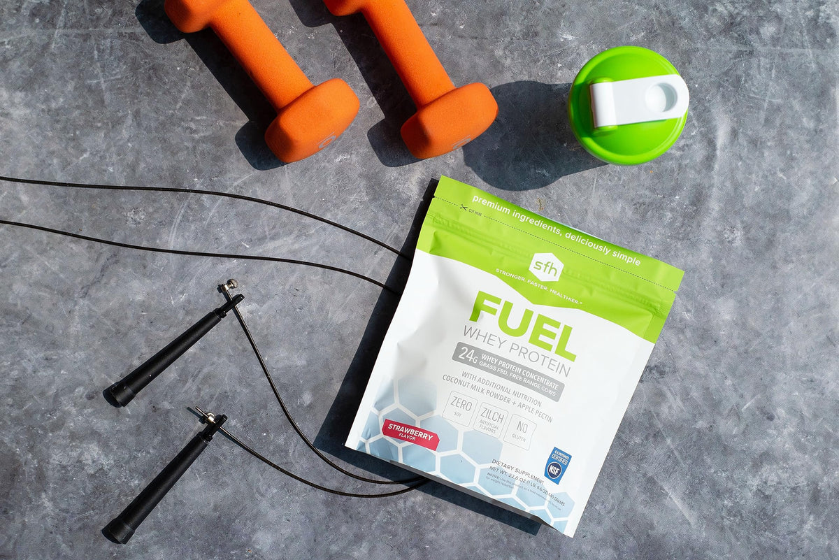 SFH Fuel Whey Protein Powder Great Tasting Grass Fed Whey | MCTs & Fiber for Energy