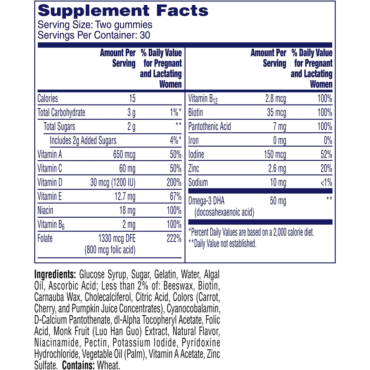 One A Day Women's Prenatal Gummies, 60 Count