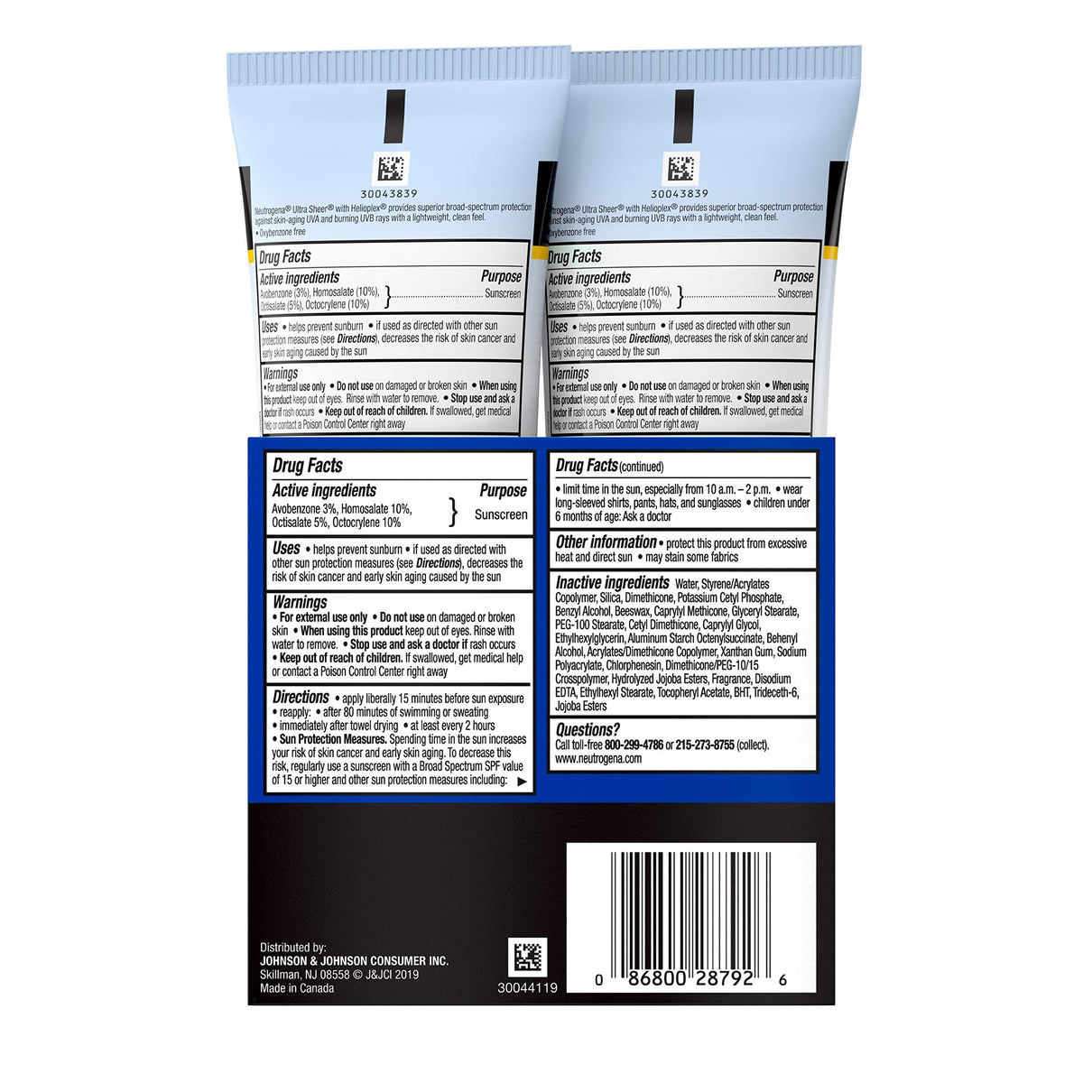 Neutrogena Ultra Sheer Dry-Touch Water Resistant and Non-Greasy Sunscreen