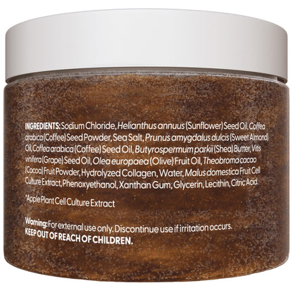 Himalayan Salt Scrub Face Foot & Body Exfoliator Infused with Collagen and Stem Cell Natural Exfoliating Salt Body Scrub for Toning Cellulite Skin Care by M3 Naturals