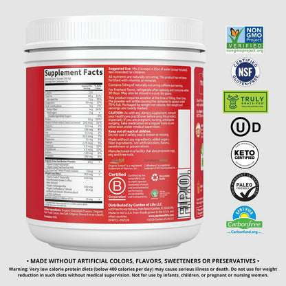 Garden of Life Dr. Formulated Keto Fit Weight Loss Shake - Chocolate Powder, 10 Servings