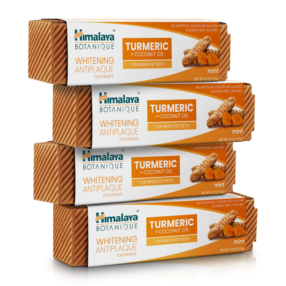 Himalaya Botanique Whitening Antiplaque Charcoal Toothpaste, 4 oz, 2 Pack