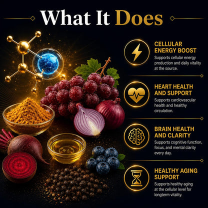 NMN 1000mg with Resveratrol, TMG, Pterostilbene, Quercetin, CoQ10, BioPerine - NMN Supplement, NAD Booster, Longevity Formula, Vegan, 120 Capsules