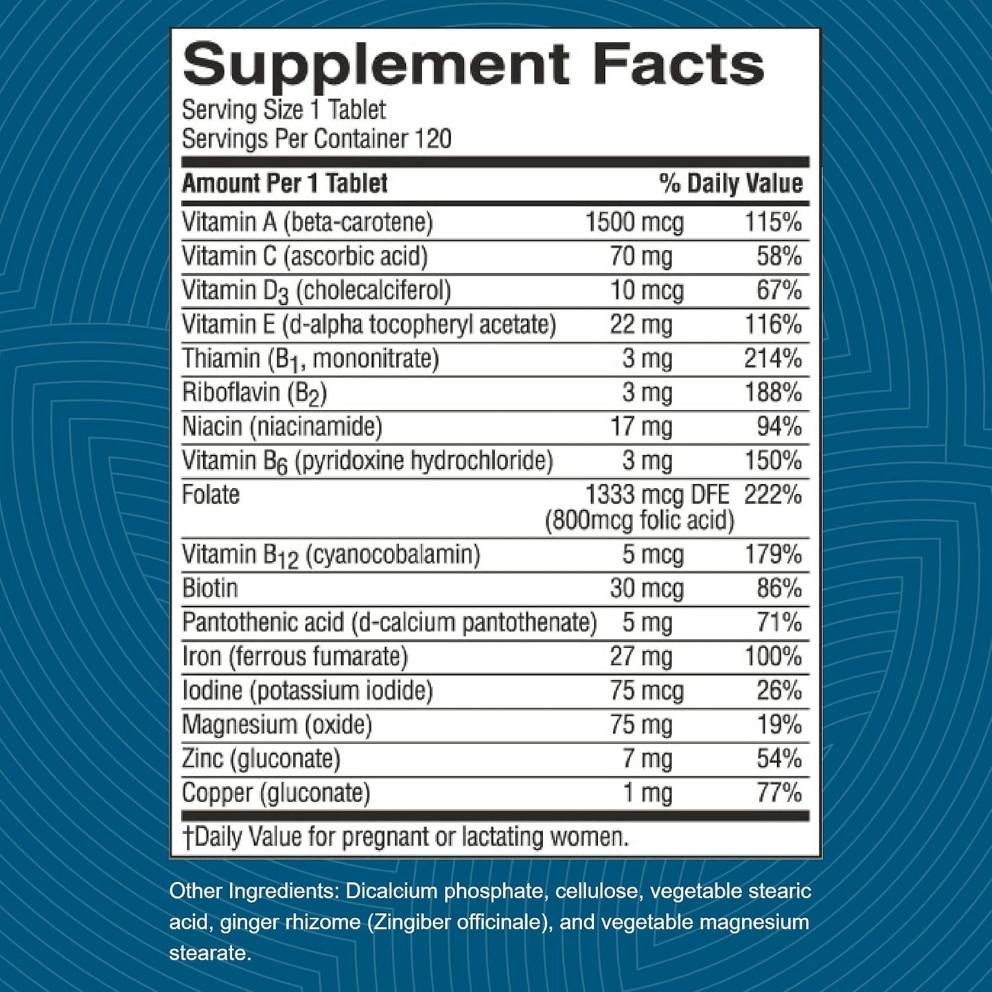 Nature's Sunshine Prenatal, 120 Tablets | Prenatal Vitamin Provides a Combination of Vitamins and Minerals to Support the Nutritional Needs of Both Mother and Child