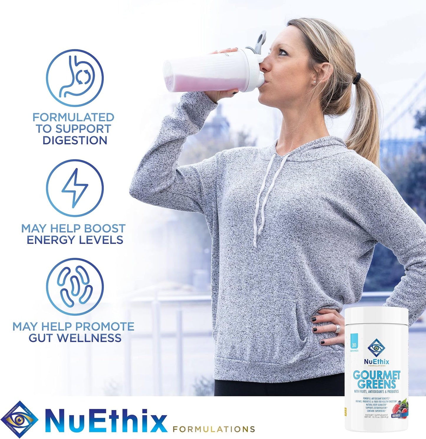 NuEthix Formulations Gourmet Greens and Bloat-Eaze Pro Bundle