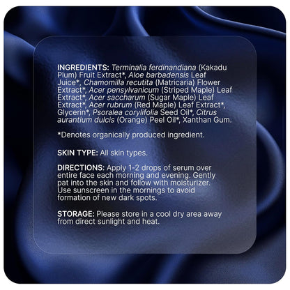 PUREANCE Even Glow - Organic Vitamin C Serum for Dark Spots on Face | Dark Spot Corrector & Remover for Face & Body - Kakadu Plum Extract, Maple Leaf Extract, Aloe Leaf Juice & More - 1 Fl Oz