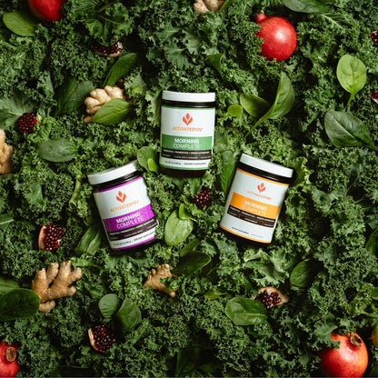 ACTIVATEDYOU Morning Complete Daily Wellness Greens Superfood Drink Mix for Gut Health w/Prebiotics, Probiotics, Antioxidants, Green Superfoods, 10 Billion CFUs, 30 Servings (Citrus)