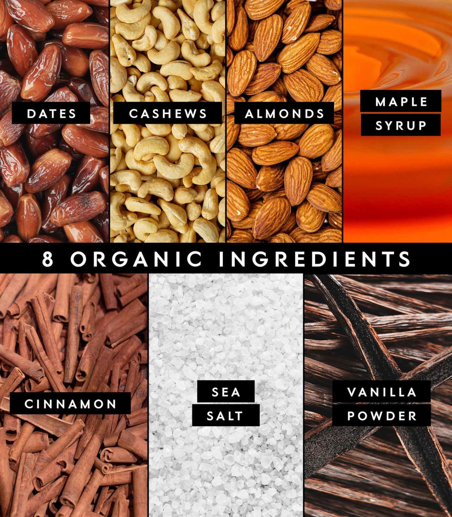 Truvani Plant Based Snack Bars | Variety | 12 Pack | Vegan | 5-8g Protein | USDA Organic and Vegan | Dairy, Soy, and Gluten Free | Individually Wrapped