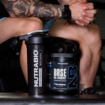 NutraBio Base Pre-Workout Powder 200mg Caffeine, Sustained Energy, Focus, Endurance, Pump, Sugar Free, Clean Preworkout for Men and Women - Beta Alanine, L-Tyrosine, 30 Servings - Lemon Lime