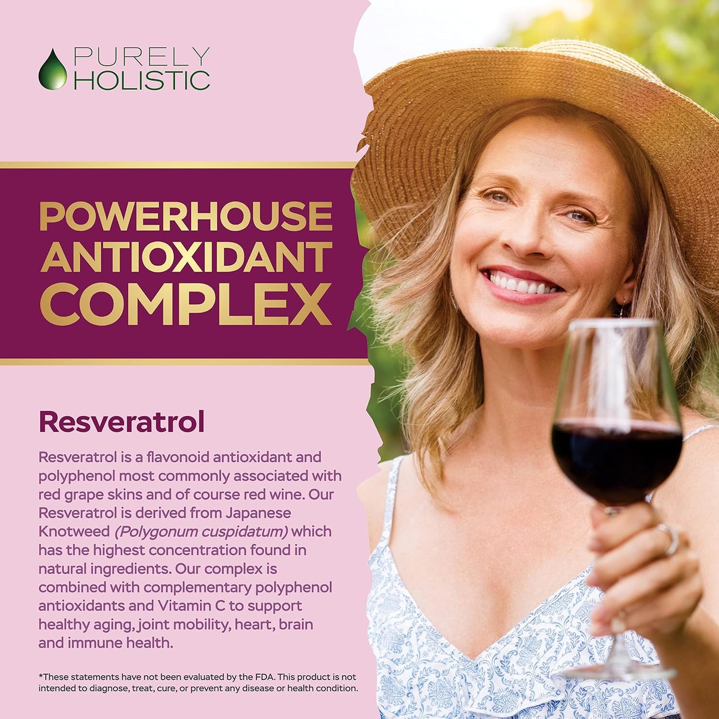 Resveratrol Supplement 1450mg, Extra Strength Trans Resveratrol Complex | Potent Antioxidant Support for Healthy Aging & Cellular Health with Polyphenol Blend, Vegan, 180 Capsules (3 Month Supply)