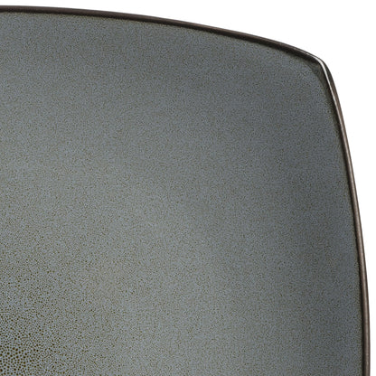 Gibson Soho Lounge Square Reactive Glaze Stoneware Dinnerware Set, Service for 4