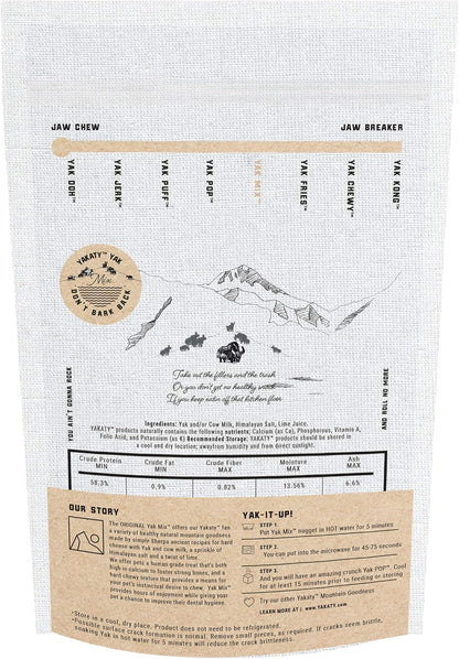 Yakaty Mix 4oz - Natural Himalayan Goodness Dog Chewy, Pop and Puff All in one Bag