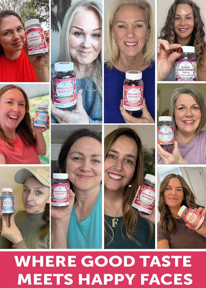 Lunakai USA Made Menopause Relief Gummies – Natural Menopause Supplements for Women with Black Cohosh & L-Theanine – Daily Support for Hot Flashes, Night Sweats & Hormonal Balance, 60ct