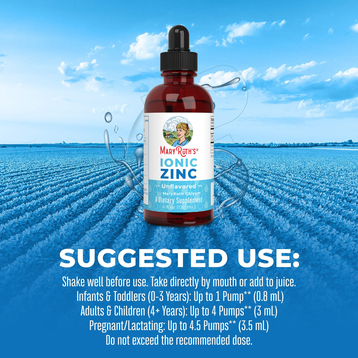 MaryRuth Organics Zinc Supplements for Immune Support, Ionic Zinc for Kids & Adults